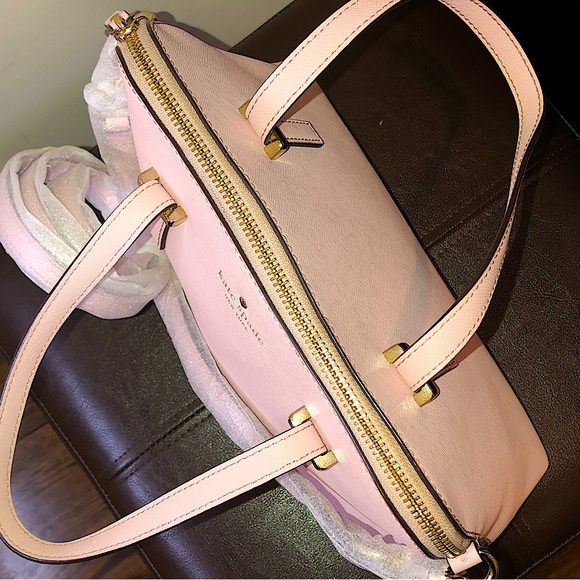 KATE SPADE Pink Cedar Street Maise Leather Top Handle Tote Crossbody NWOT - Picture 4 of 12